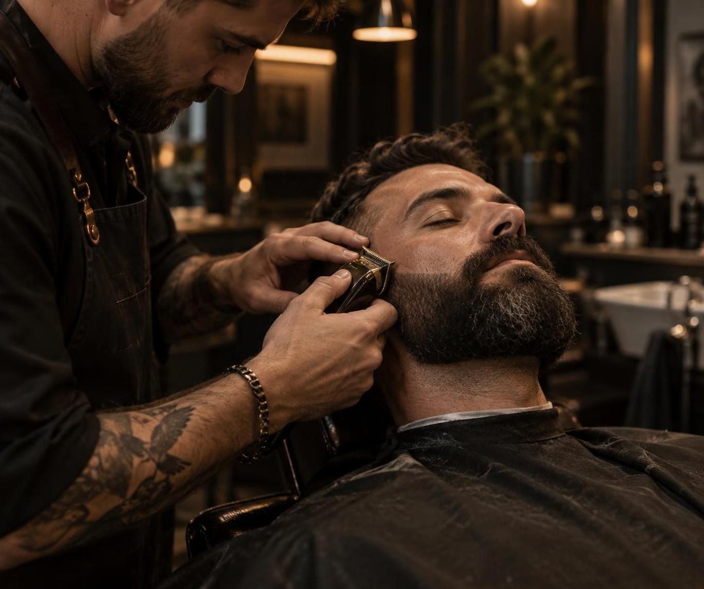 Beard trim and line up at Faded Society